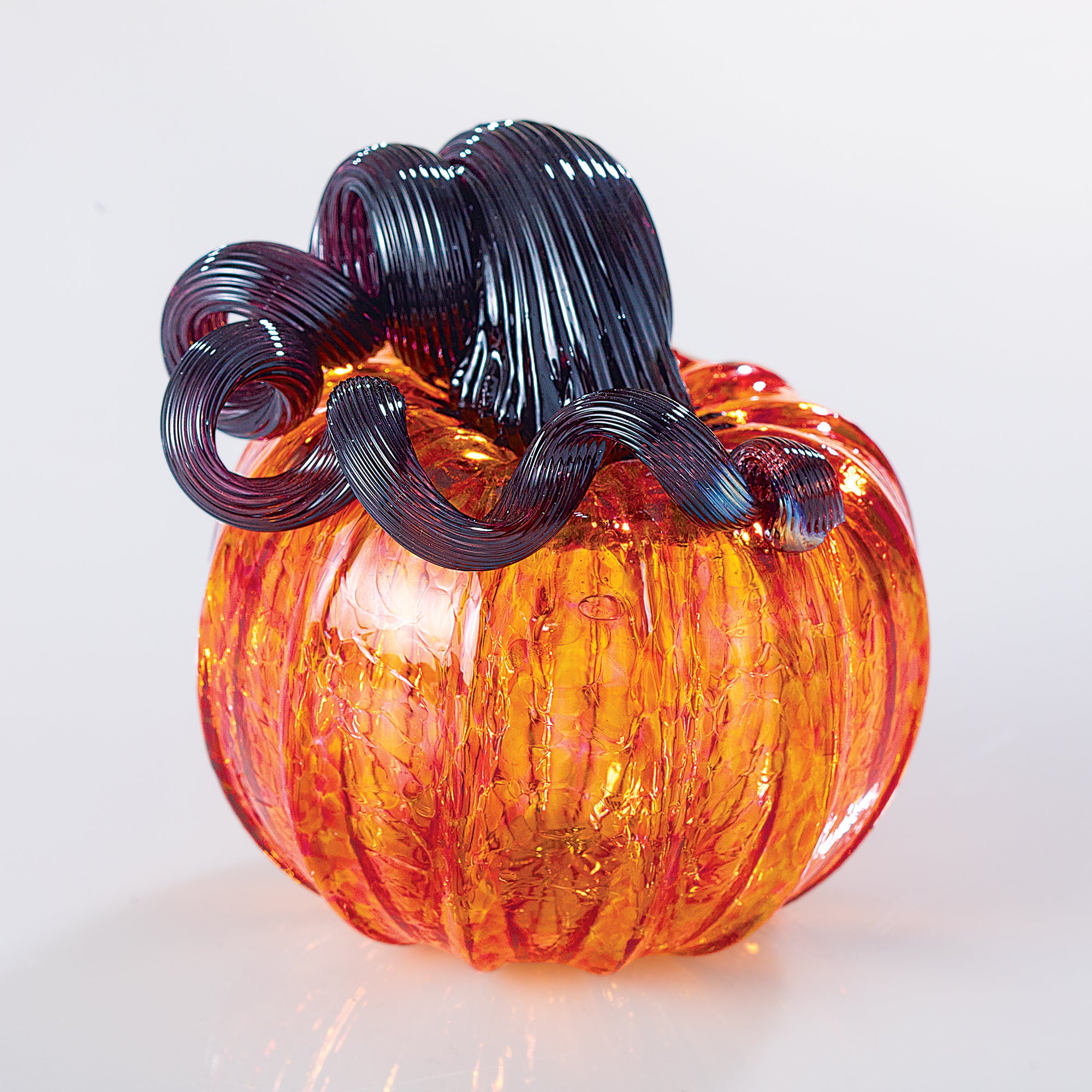 2 tahari orange Glass sale pumpkin !