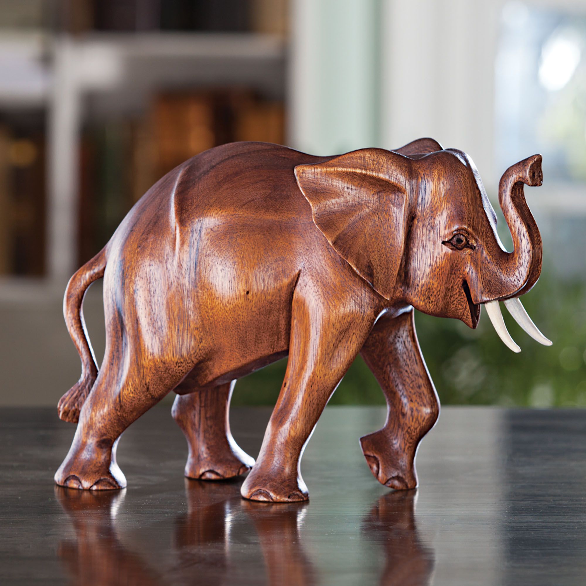 Elephant Wood buy Sculpture