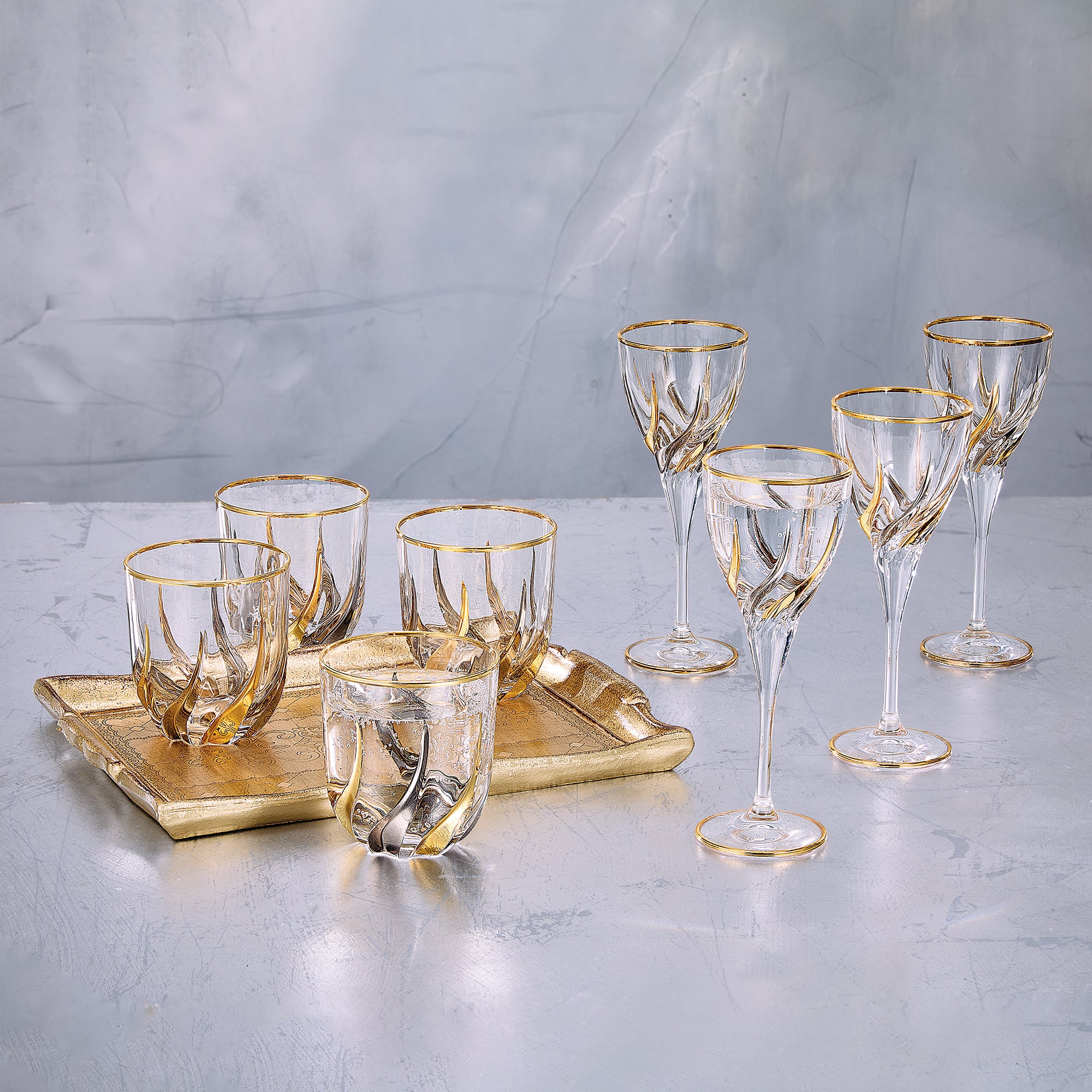 Moonlight Majesty Stemless Glasses Set Of 4 (Preorder)