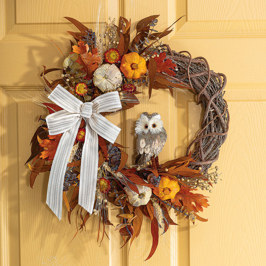 2024 Edition Fall Owl Wreath