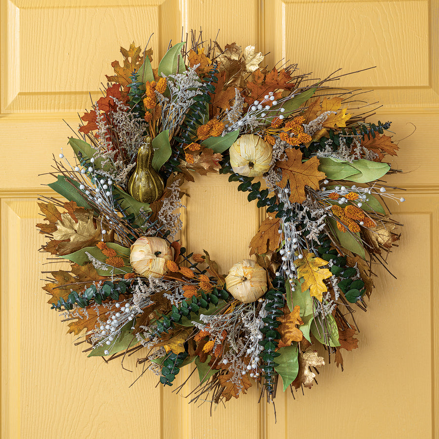 Autumn Leaves Grapevine Wreath