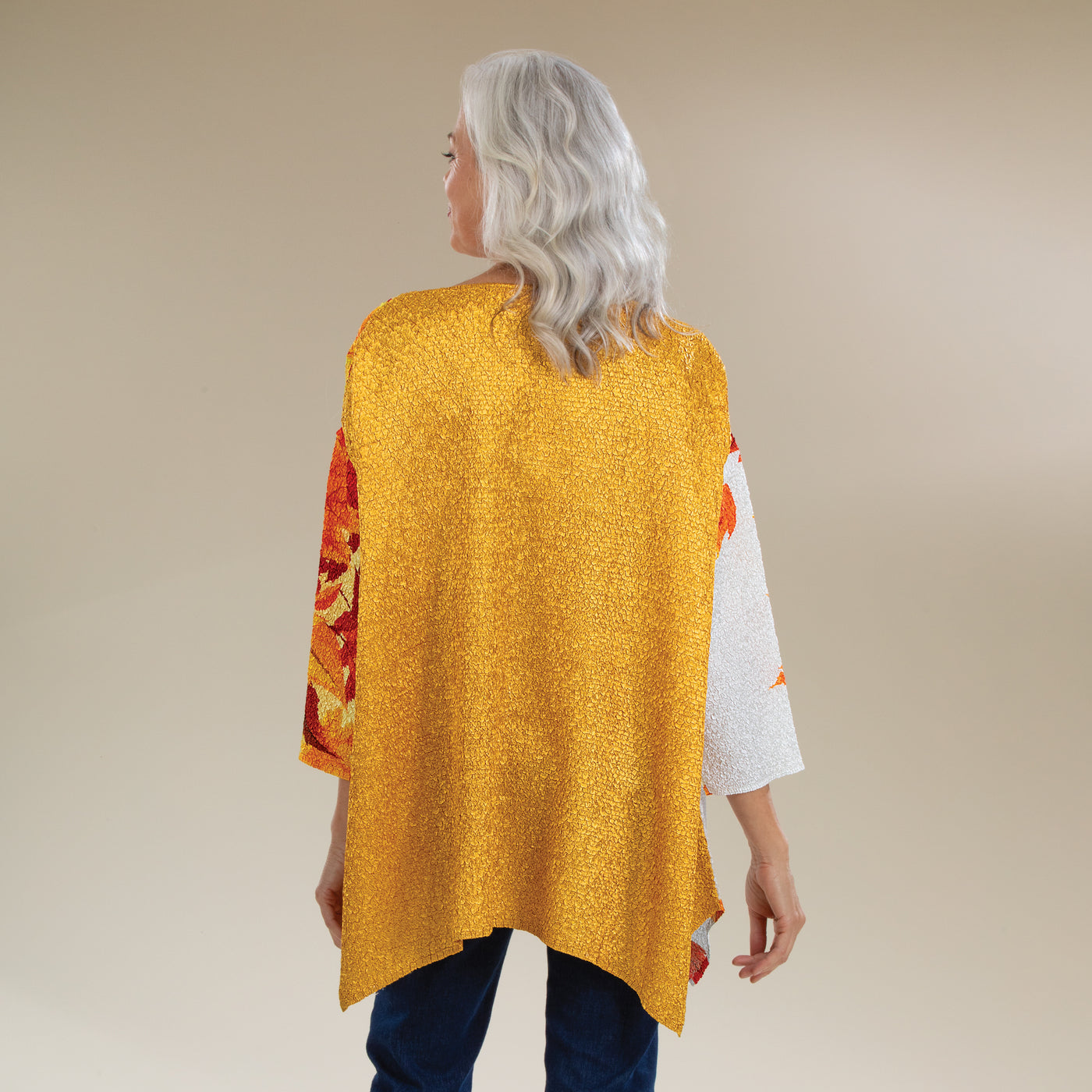 Falling Leaves Crinkle Tunic