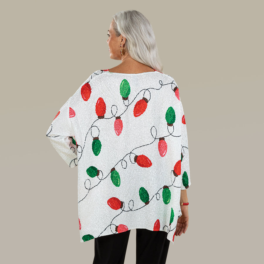 Holiday Lights Crinkle Tunic (Preorder)