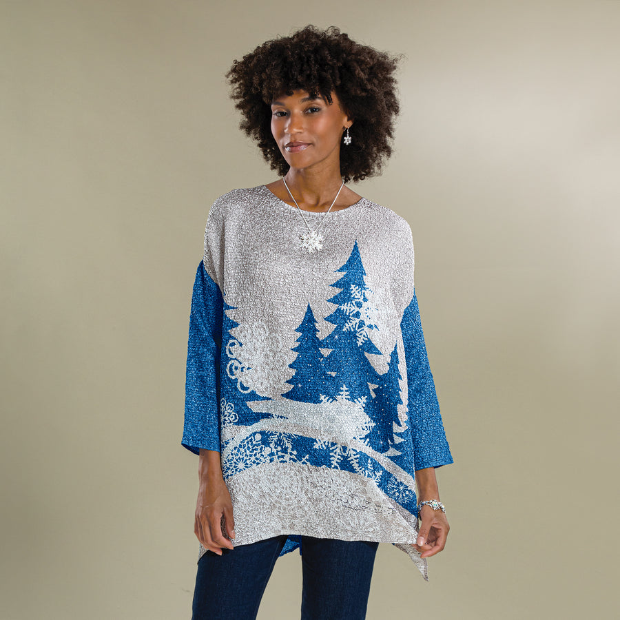 Winter Wonderland Crinkle Tunic