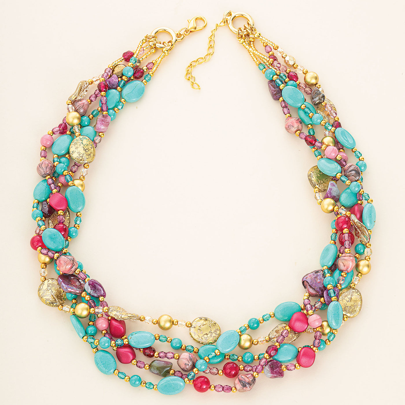 Murano Glass Northern Lights Multi-Strand Necklace (Preorder)