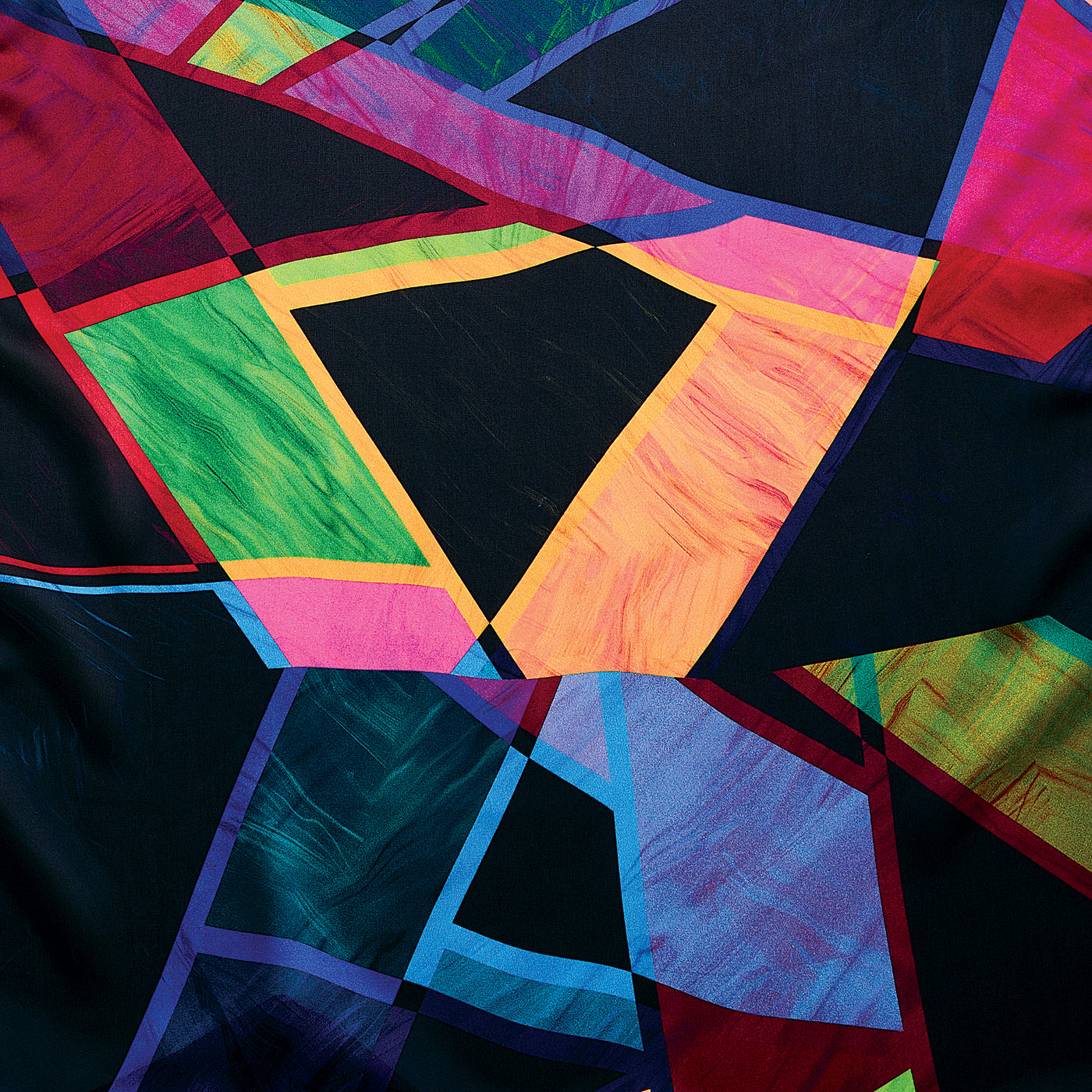 Stained Glass Rainbow Scarf