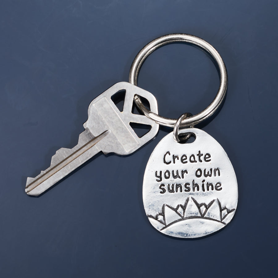 Create Your Own Sunshine Pewter Keychain