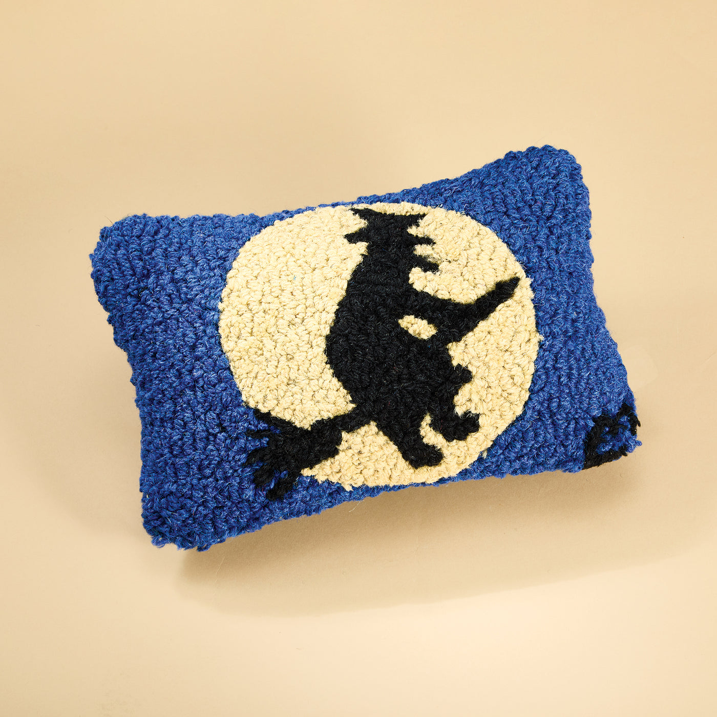 Hand-Hooked & Loomed Wicked Witch Pillow