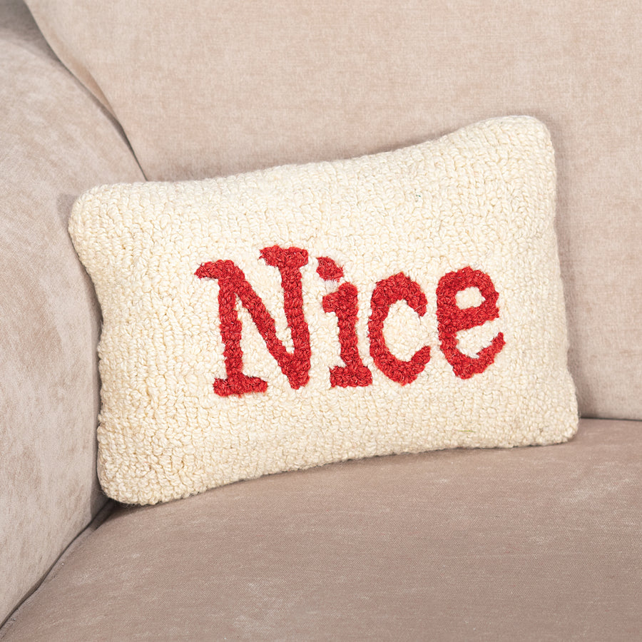 Hand-Hooked & Loomed Nice Pillow