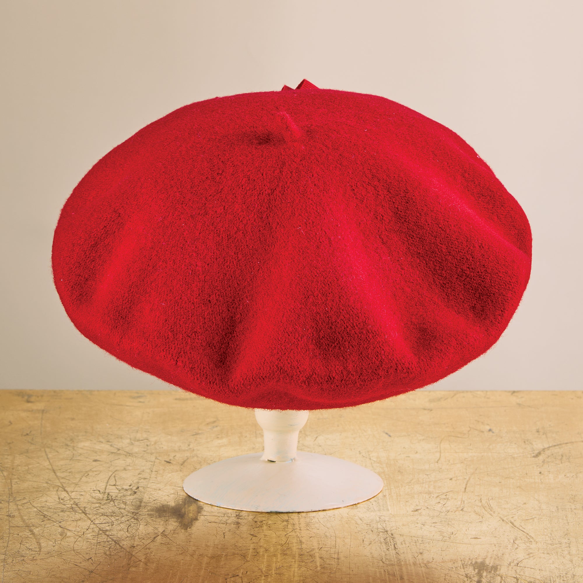 Charlotte Italian Red Wool Beret