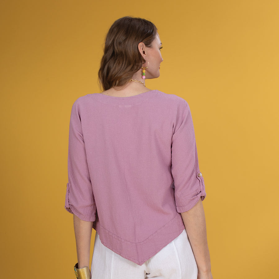 Mauve Moods Cotton Blouse