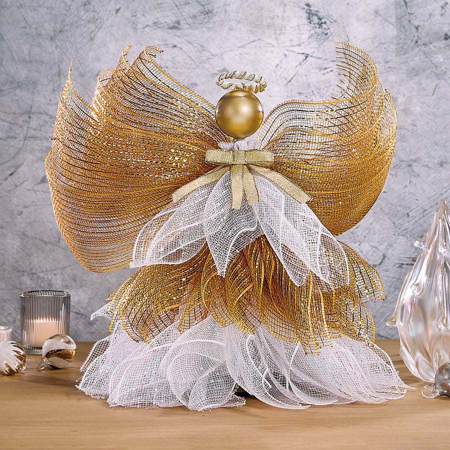 Angelic Sculpted Decorative Angel Tree Topper (Preorder)