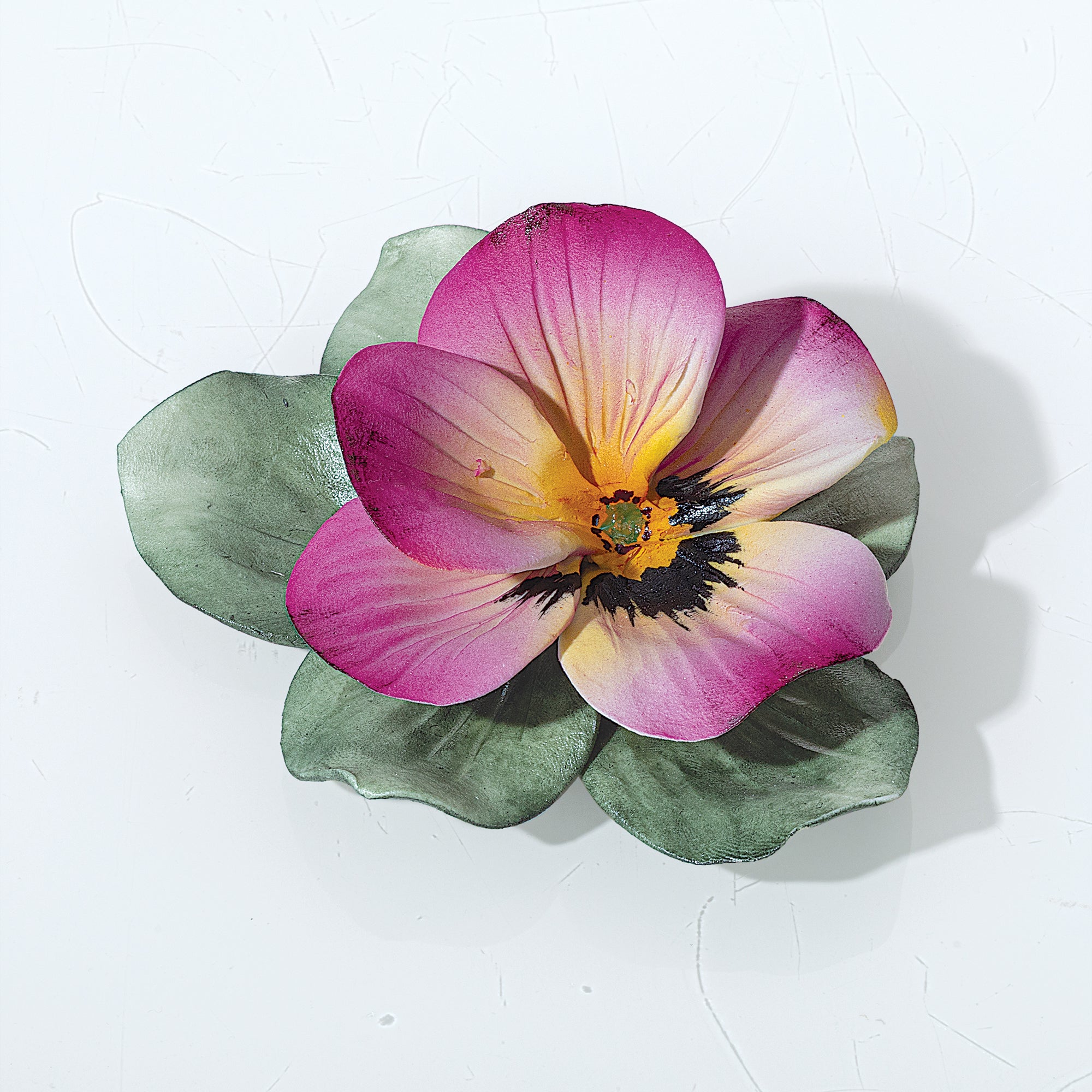 Capodimonte Porcelain Magenta Pansy