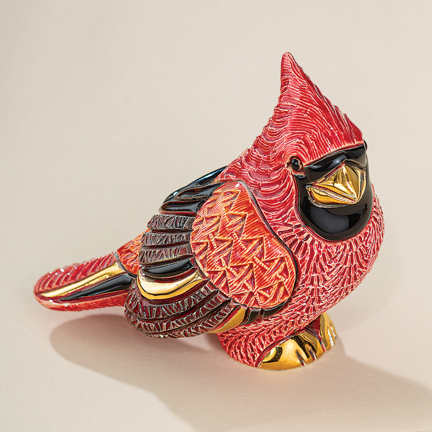 Ceramic Cardinal Figurine