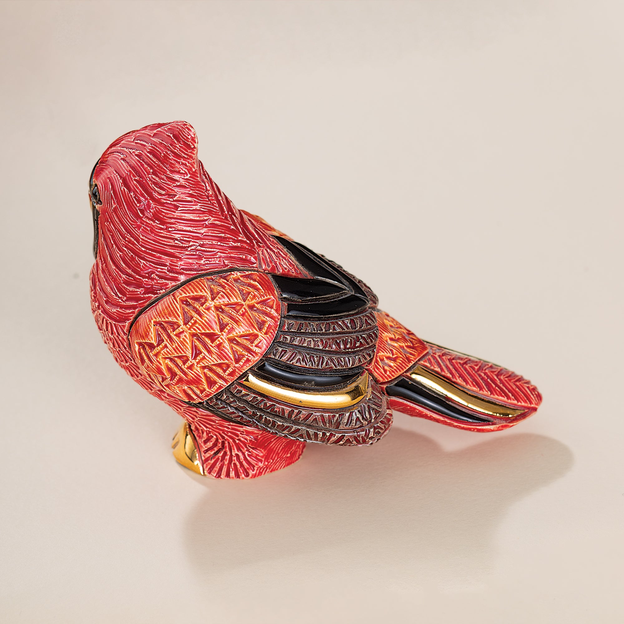 Ceramic Cardinal Figurine