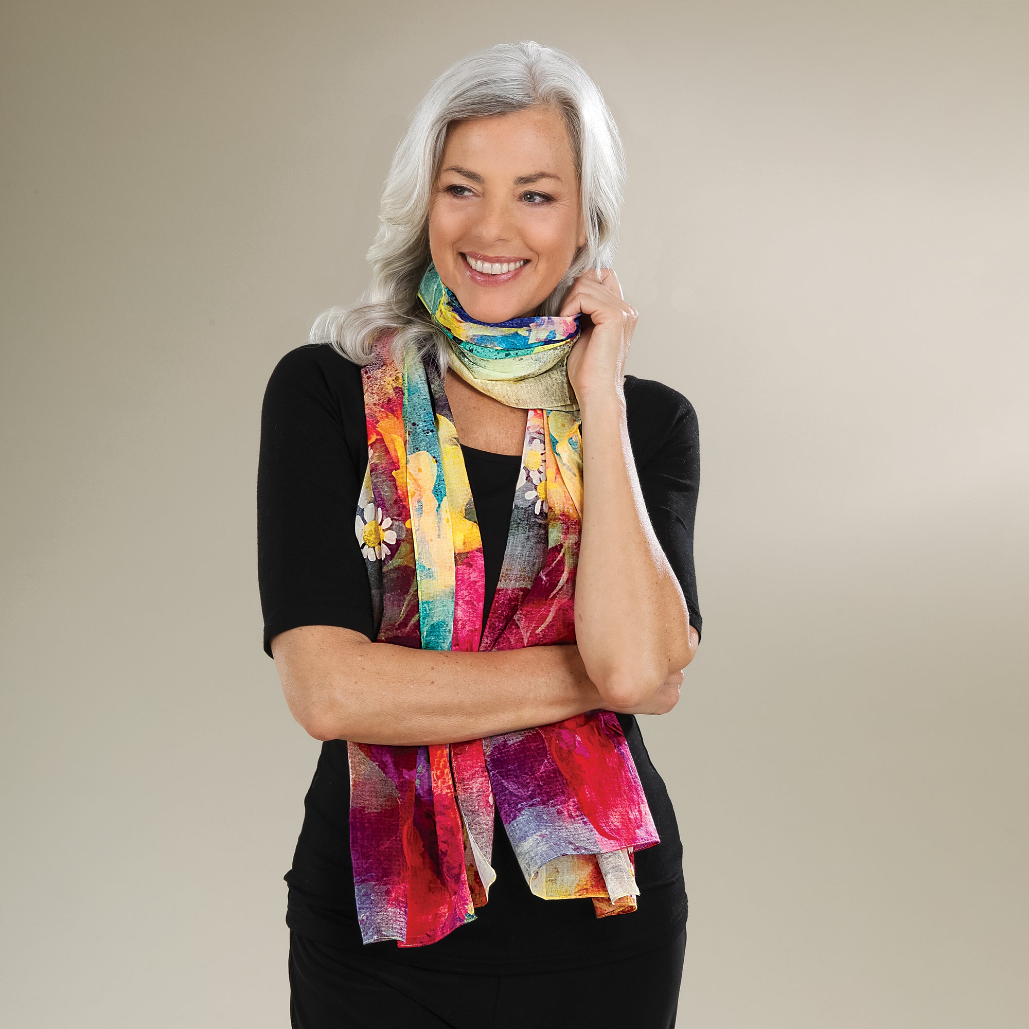 Floral Splashes Scarf