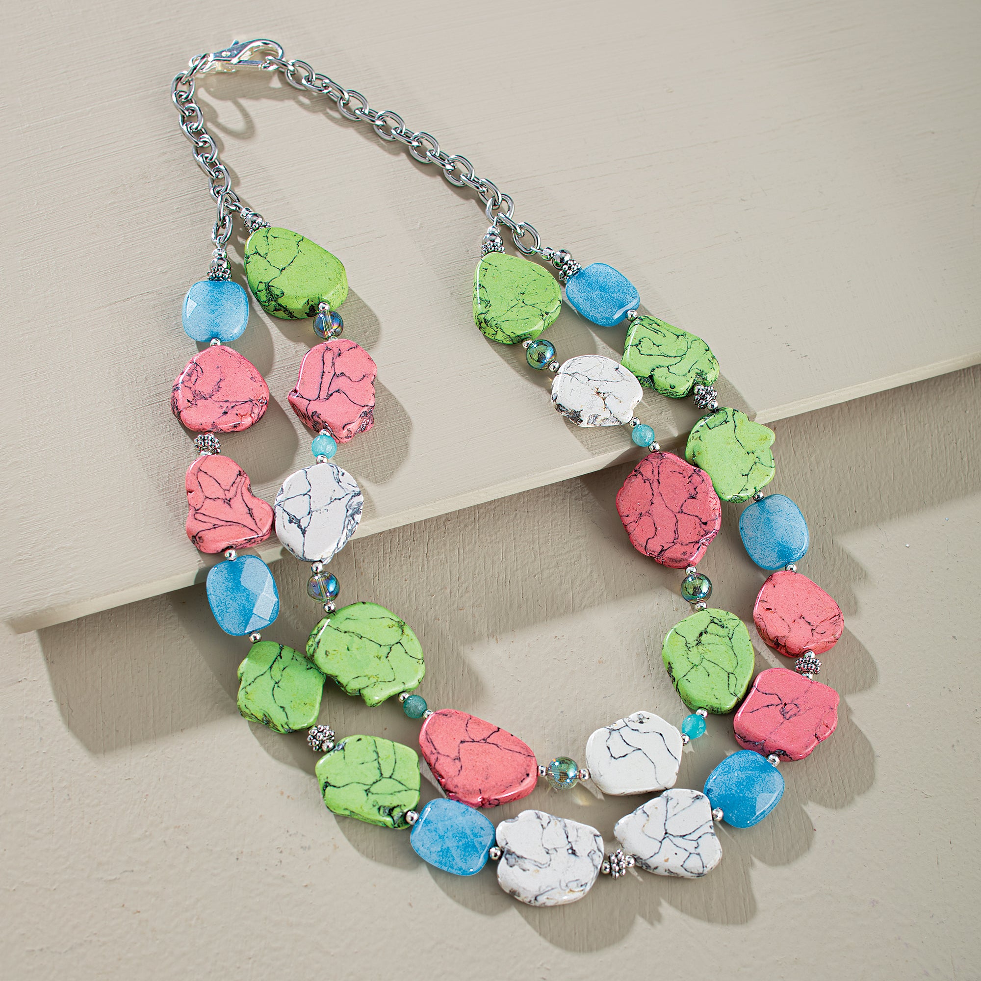 Majestic Magnesite & Jade Necklace