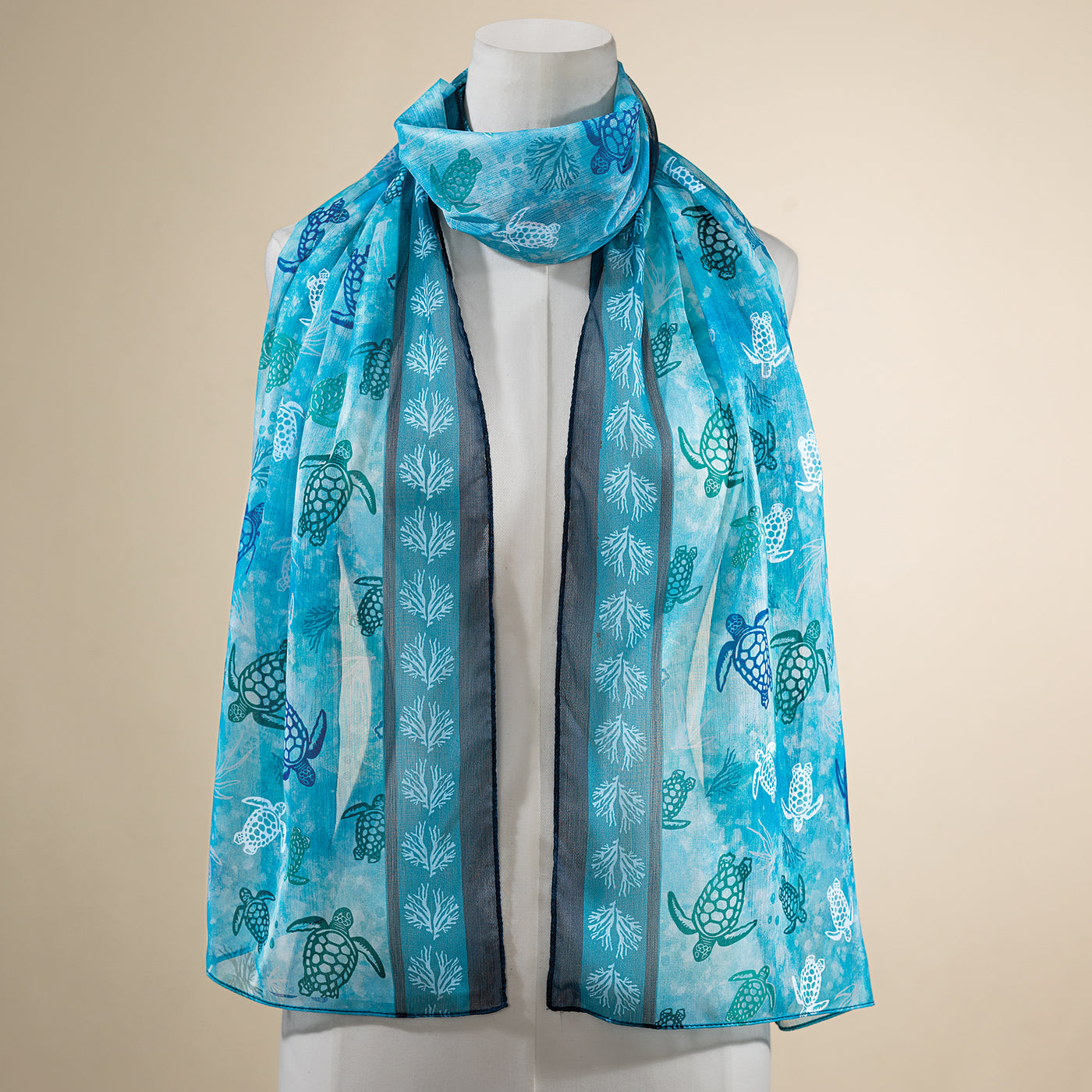 A Sea Of Sea Turtles Scarf