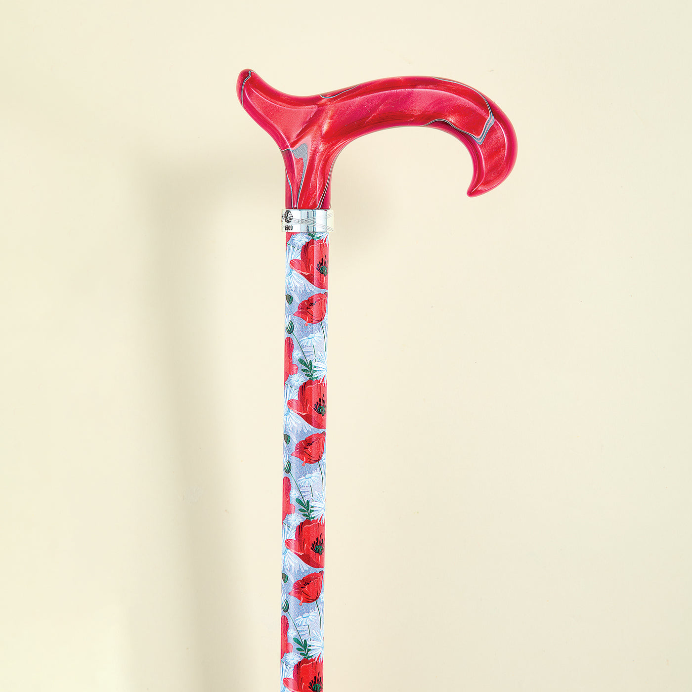 Pretty Poppies Walking Cane