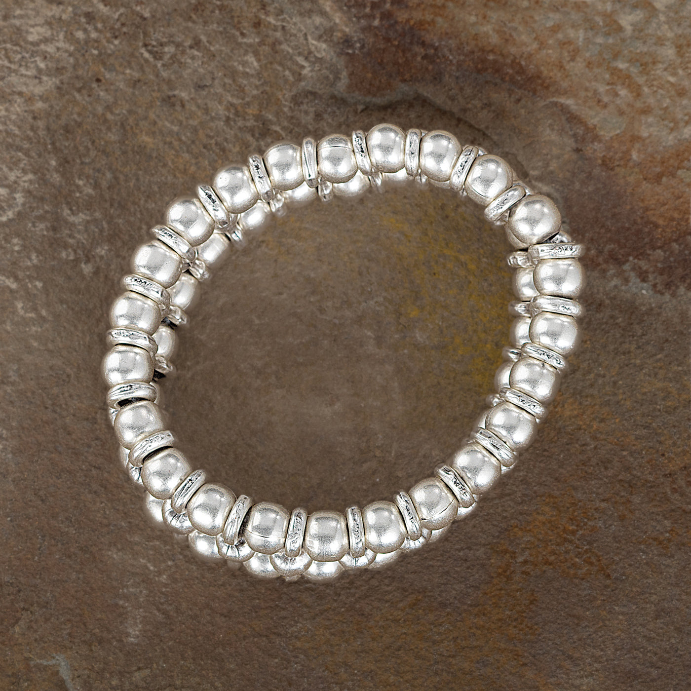 Turkish Pewter Bubble Bracelet