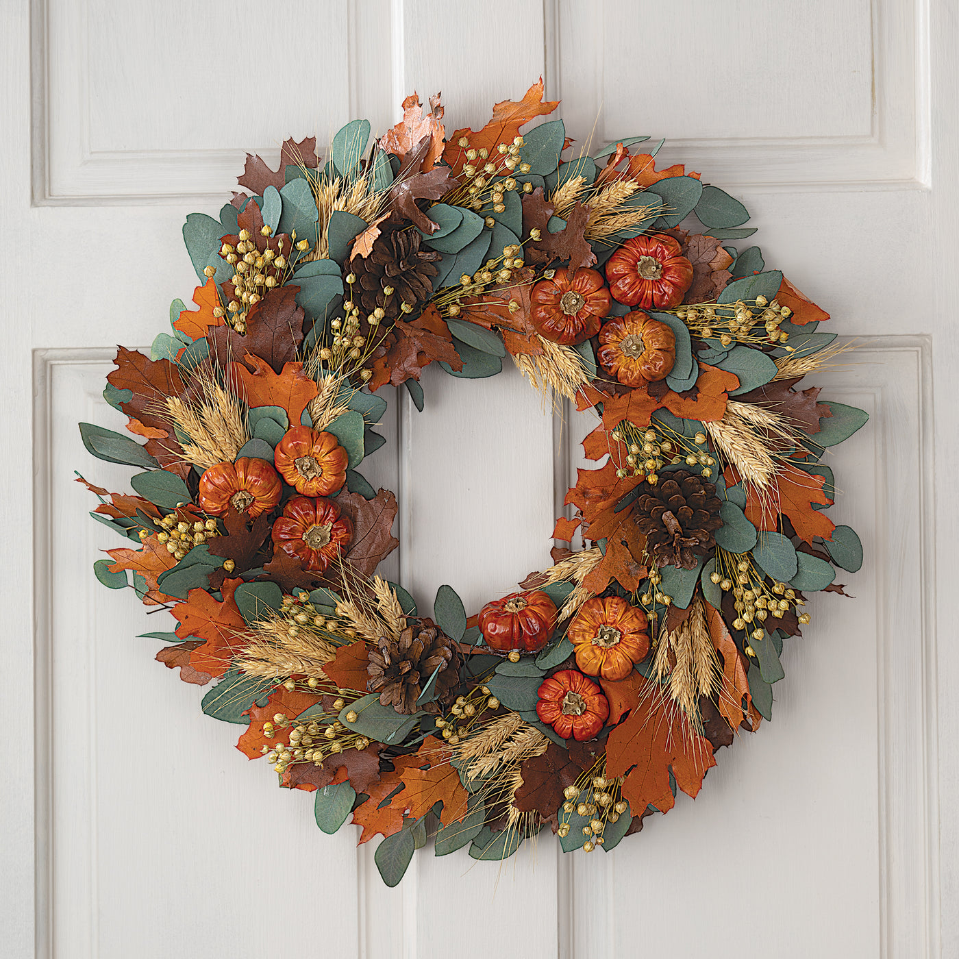 Precious Pumpkins Fall Wreath (Preorder)