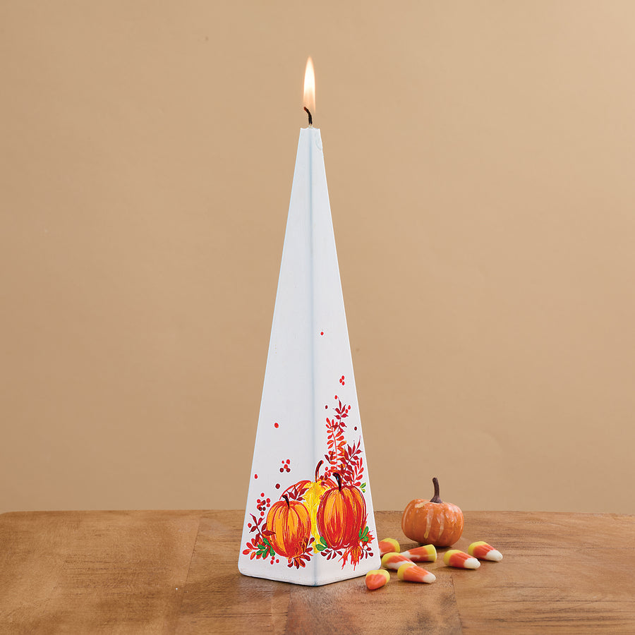 Hand-Painted Pumpkin Trio Candle