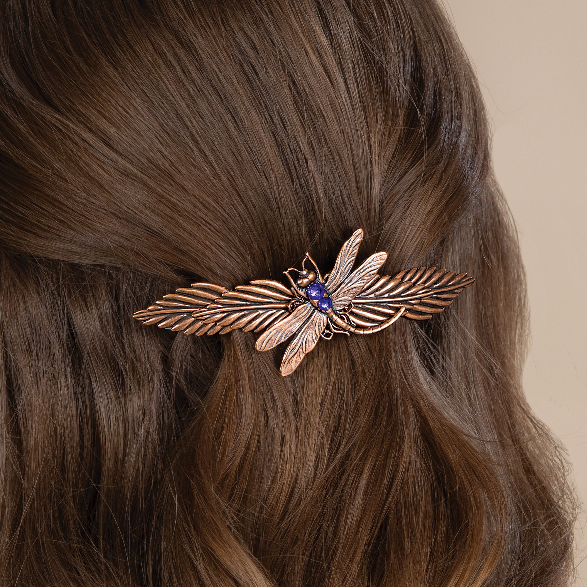 Vintage-Style Dragonfly Barrette