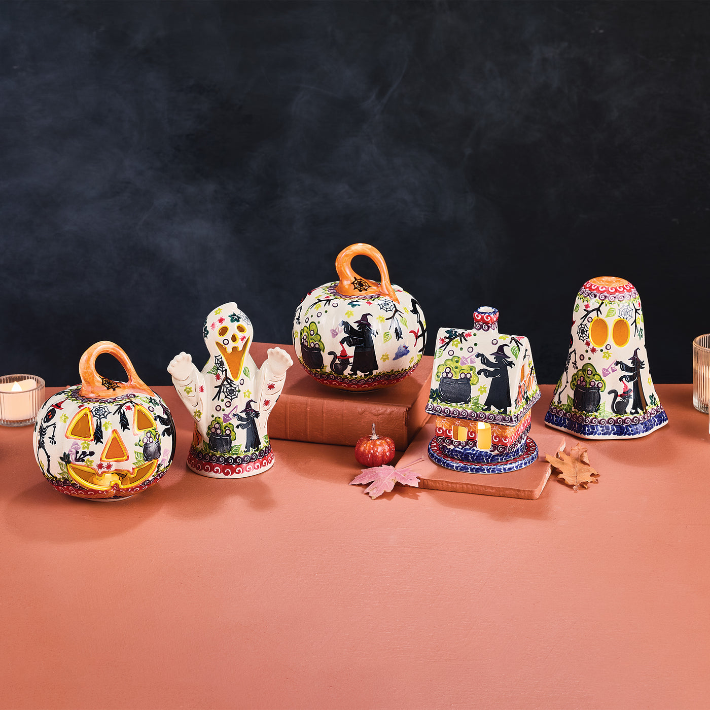 2024 Edition Halloween Polish Pottery House Luminary