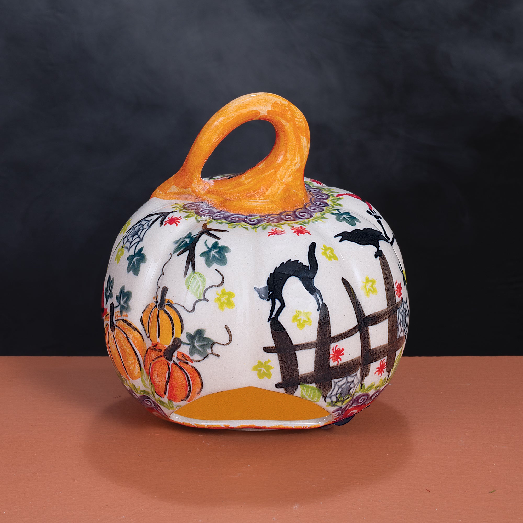 2024 Edition Halloween Polish Pottery Mini Jack O' Lantern