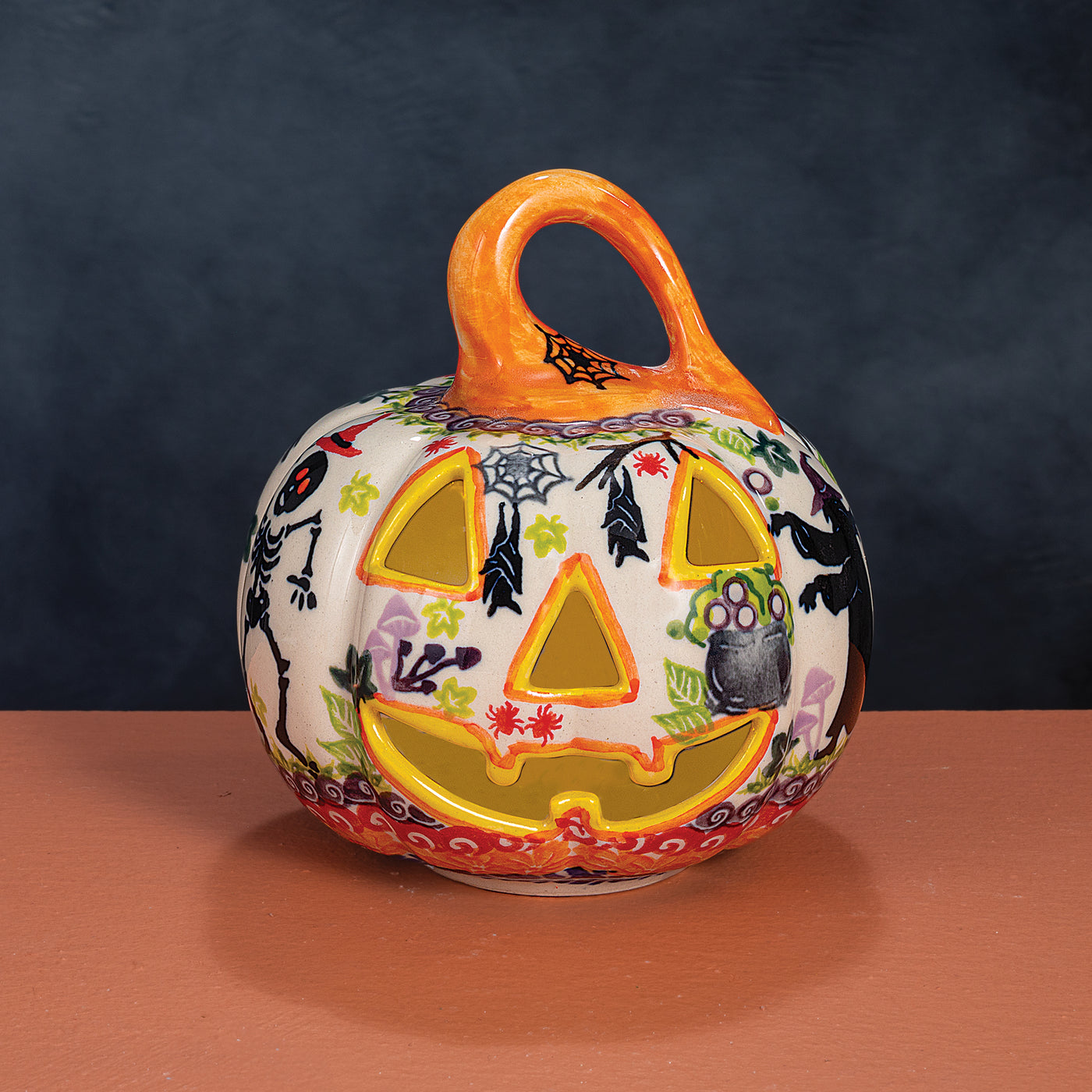 2024 Edition Halloween Polish Pottery Mini Jack O' Lantern