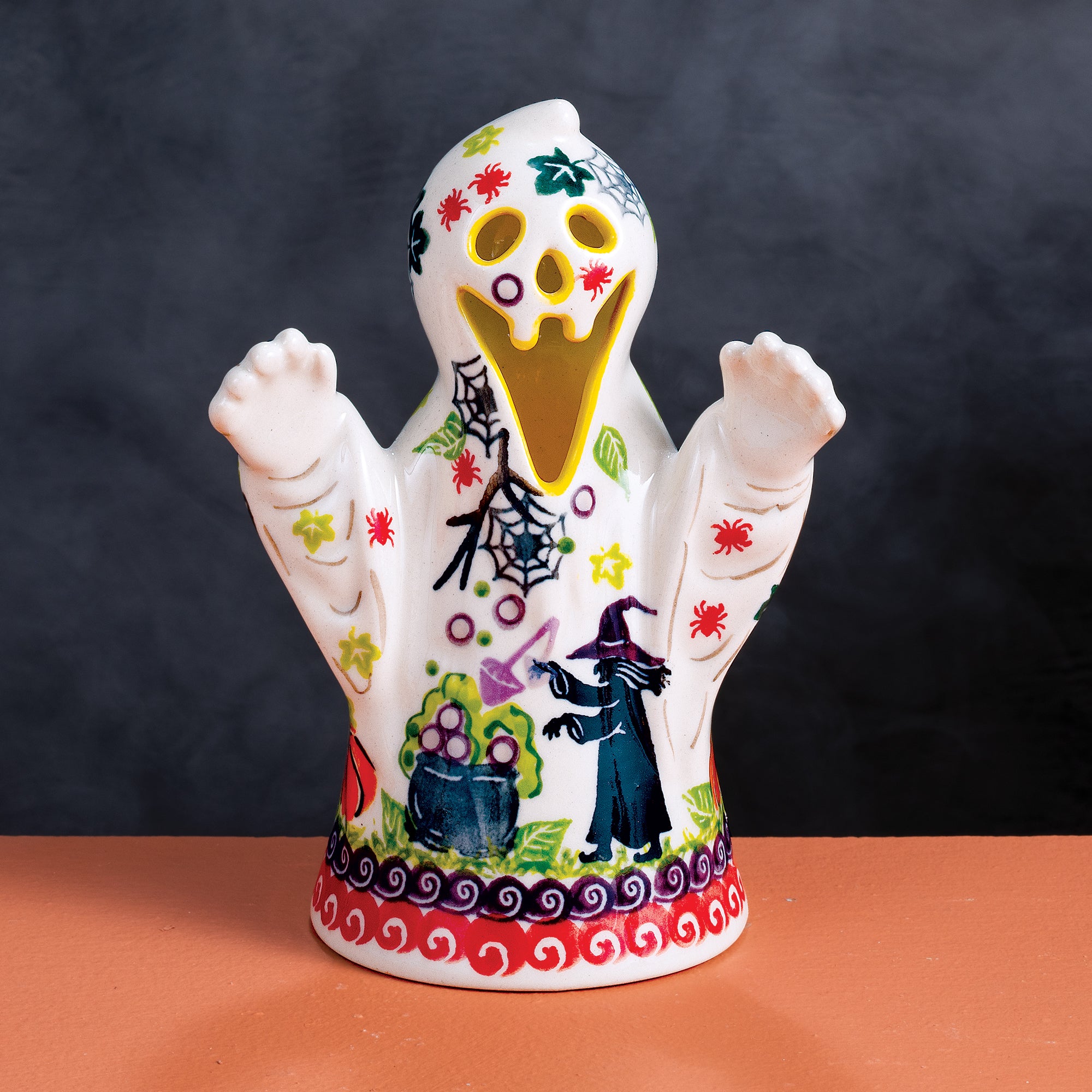 2024 Edition Halloween Polish Pottery Scream Ghost Luminary