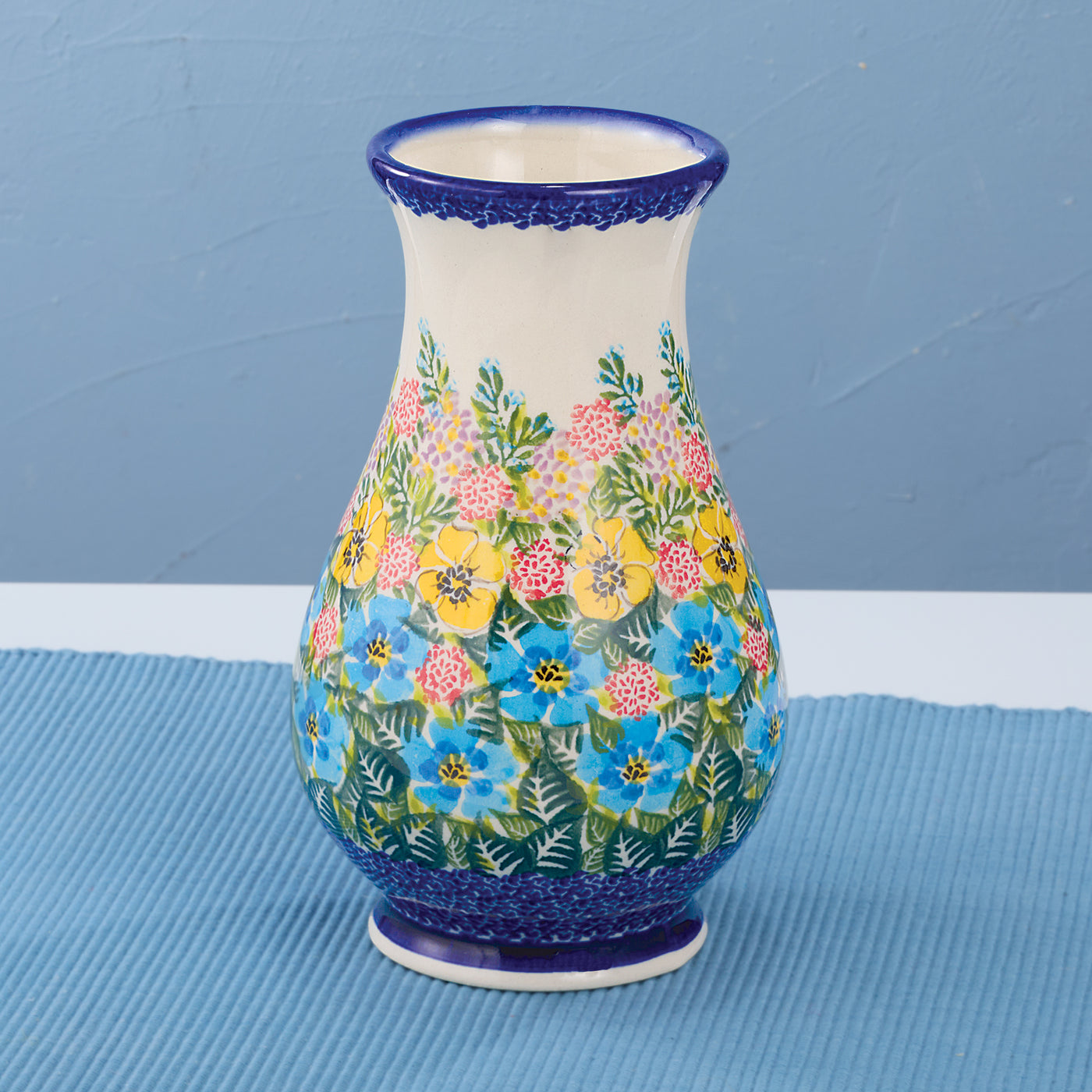 Polish Pottery Petals & Posies Vase