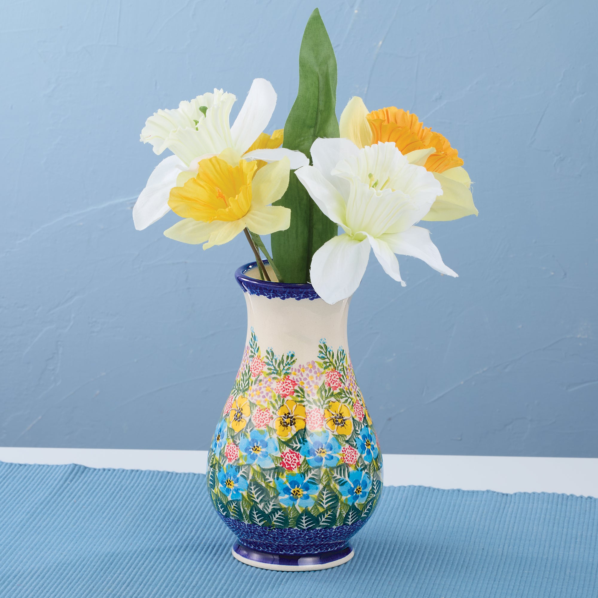 Polish Pottery Petals & Posies Vase