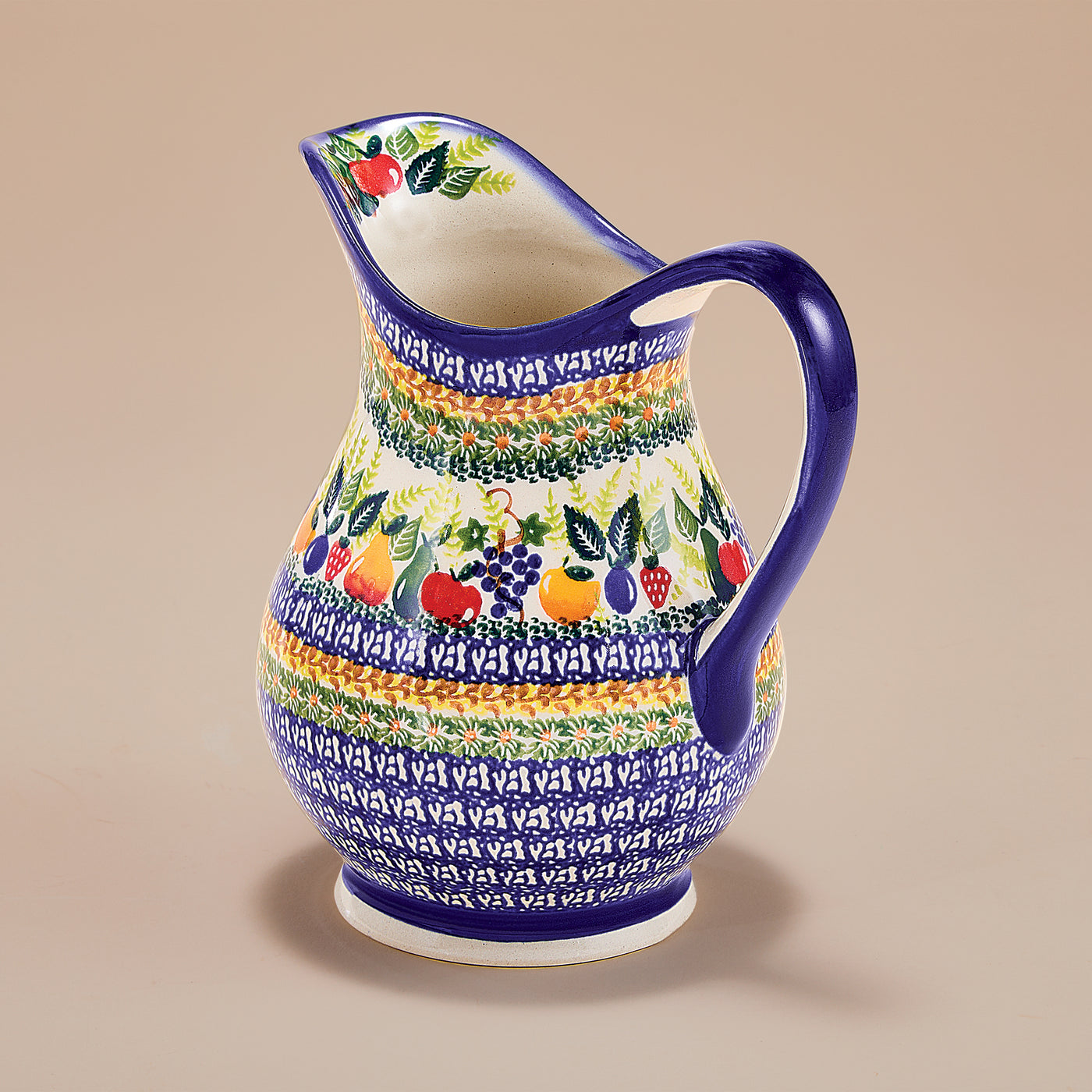 Polish Pottery Farm Fresh Pitcher