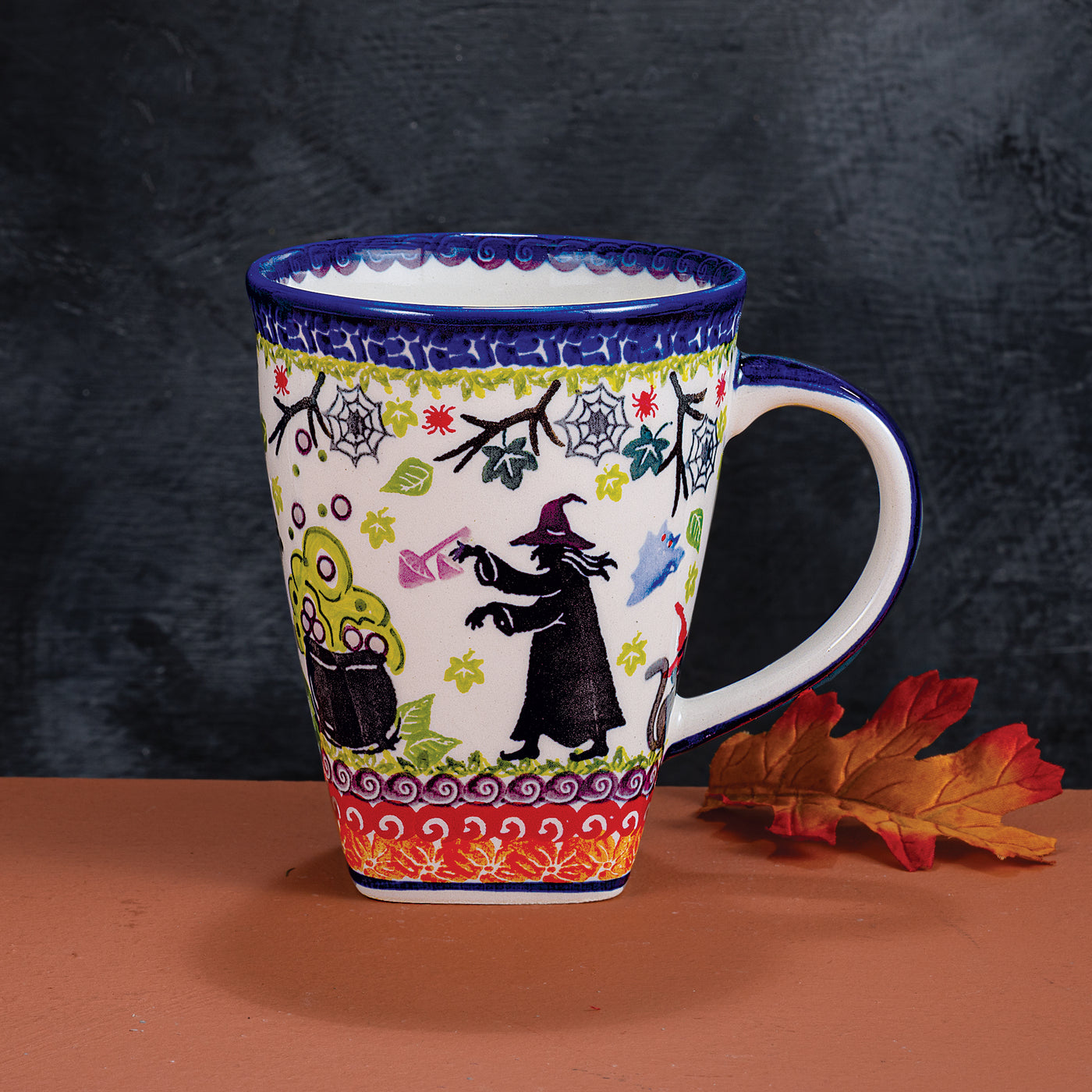 2024 Edition Halloween Polish Pottery Large Mug, 18oz.