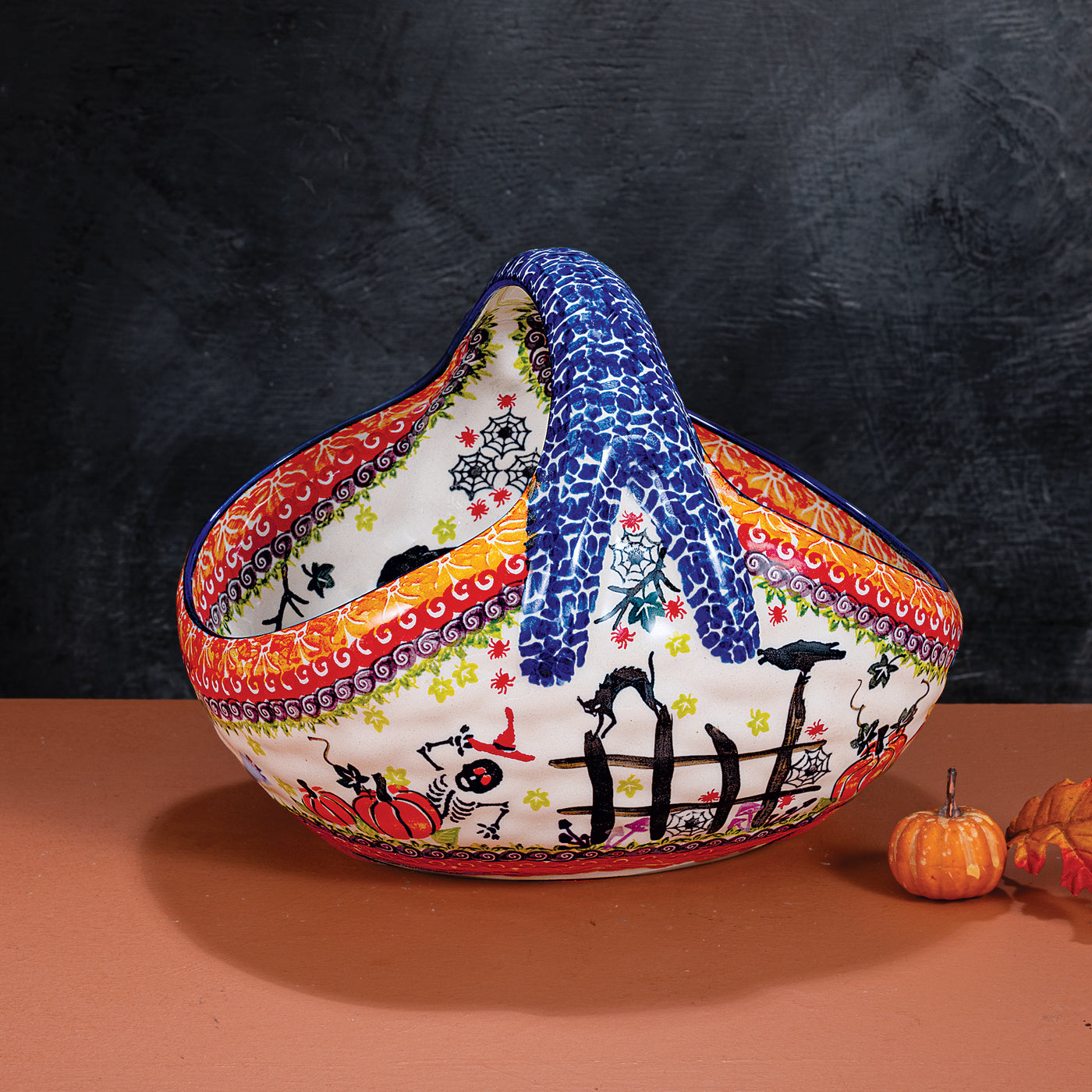 2024 Edition Halloween Polish Pottery Basket