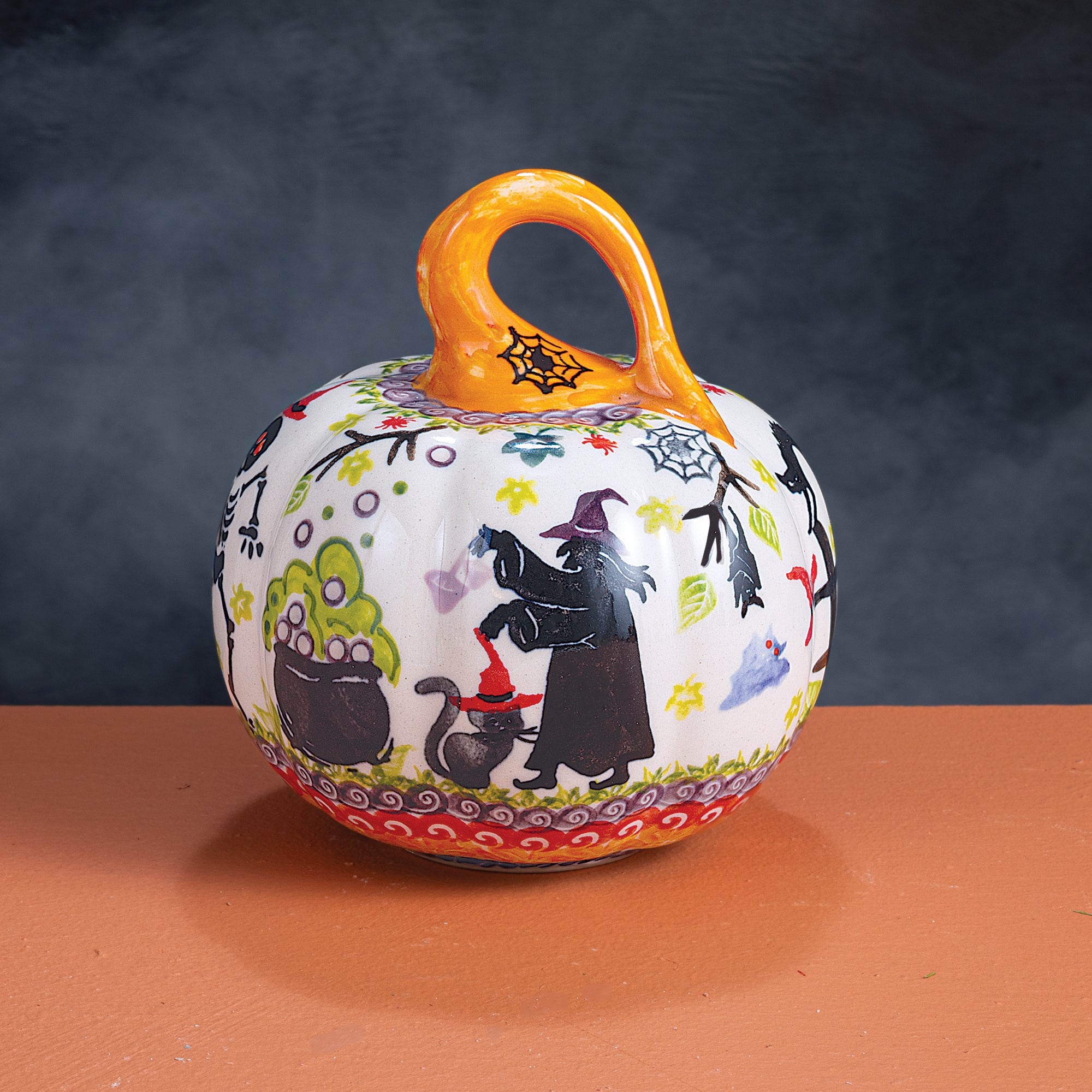 2024 Edition Halloween Polish Pottery Mini Pumpkin