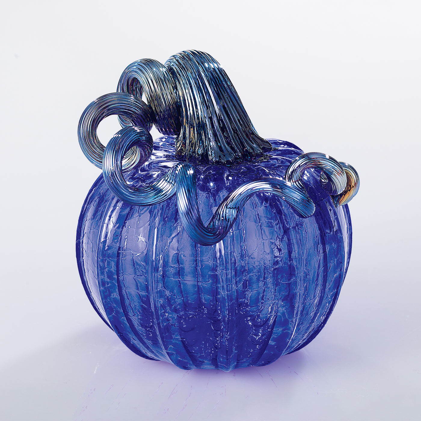 Hand-Blown Glass Midnight Sky Pumpkin