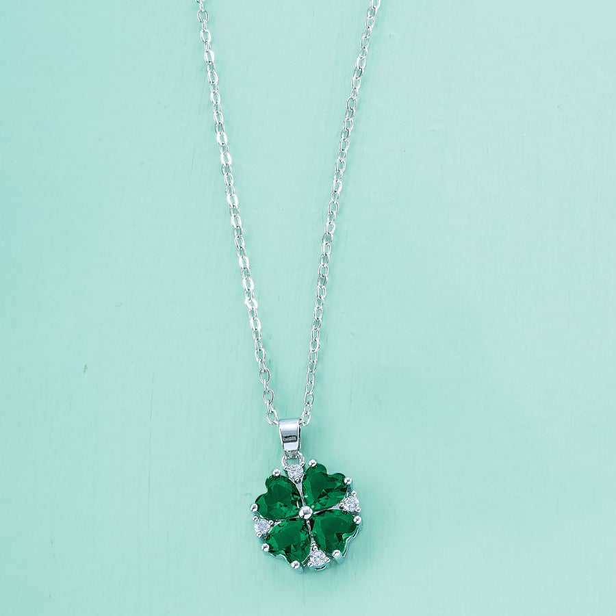 Crystal Clover Necklace