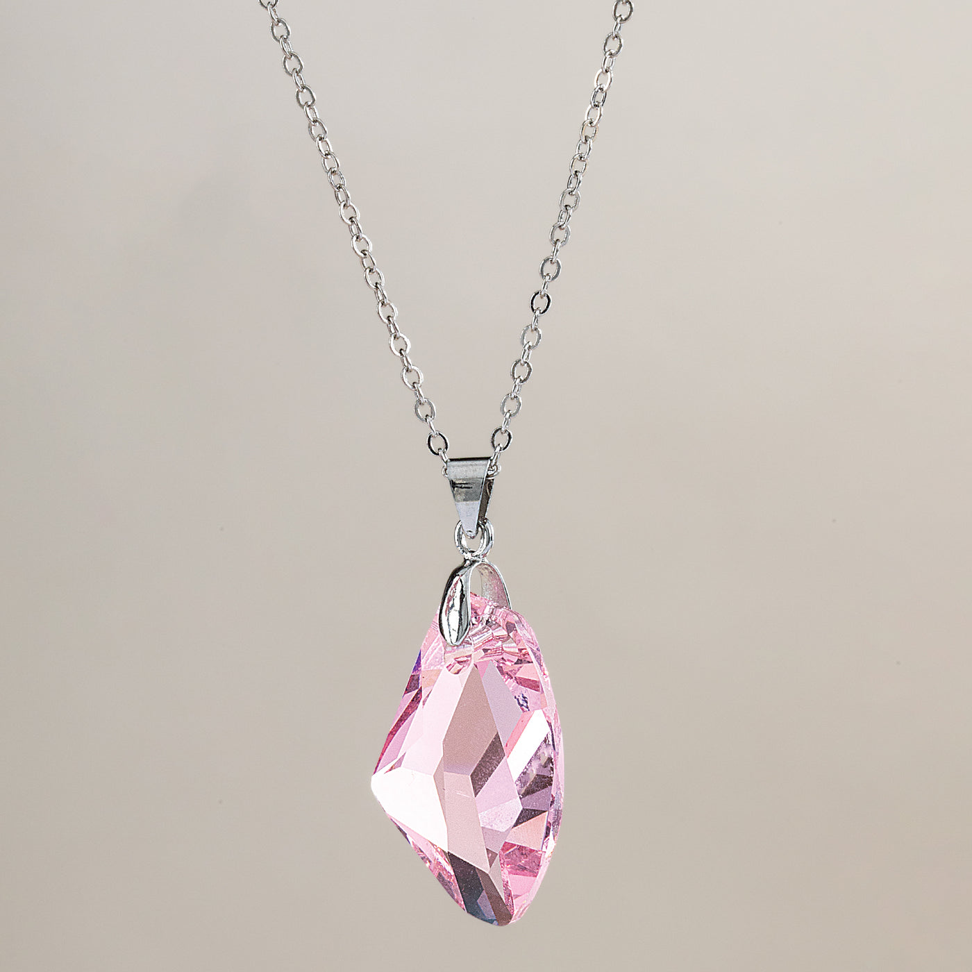 Pink Horizon Crystal Necklace