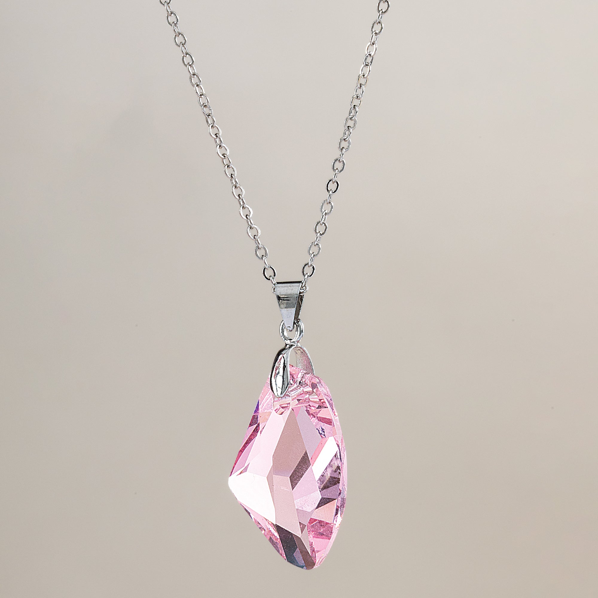 Pink Horizon Crystal Necklace