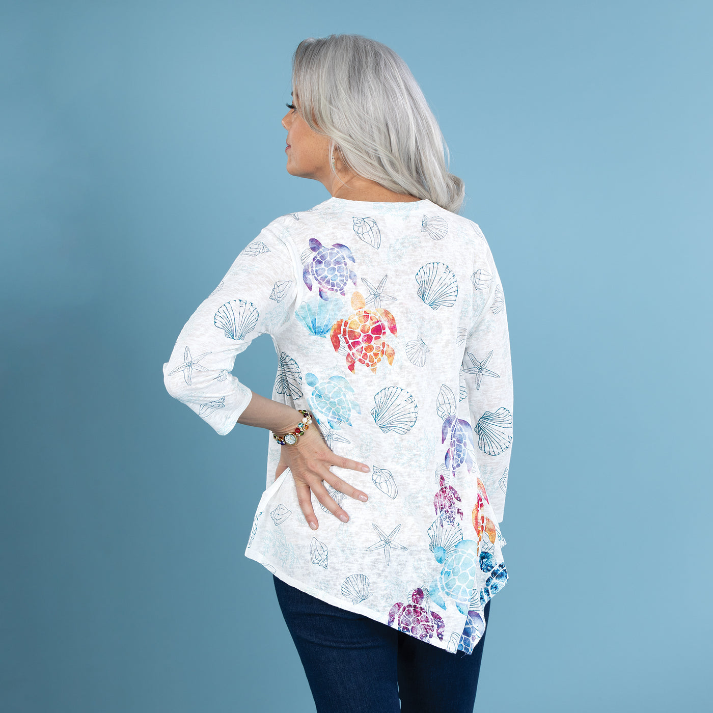 Traveling Beach Turtles Tunic