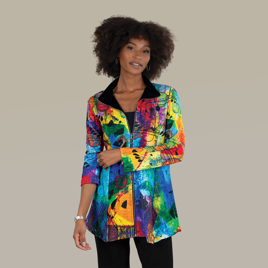 Rainbow Reflections Tunic Jacket