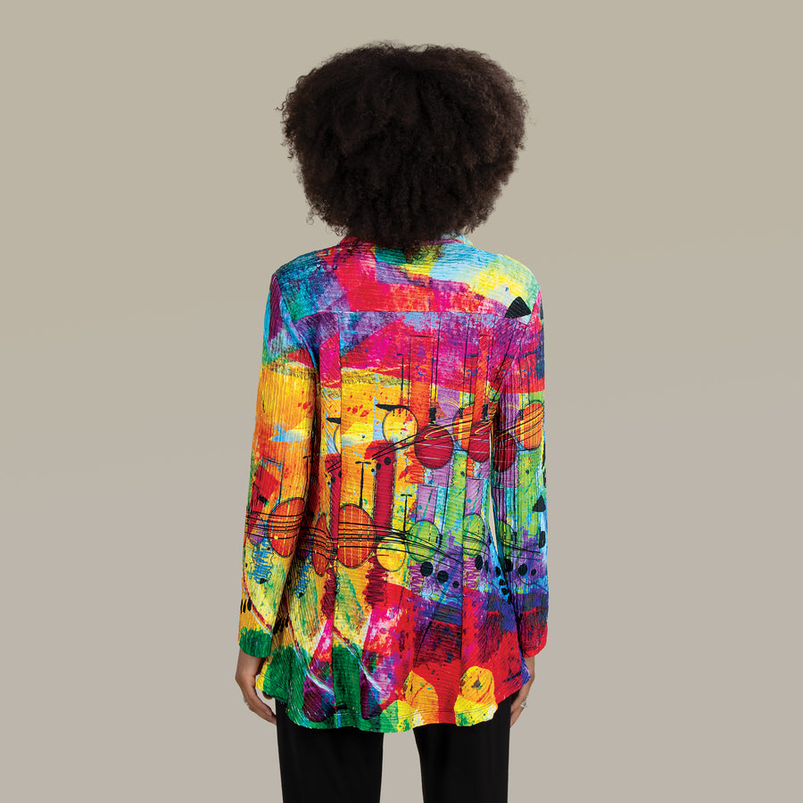 Rainbow Reflections Tunic Jacket