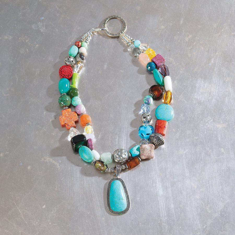 Curated Cultures Double-Strand Necklace