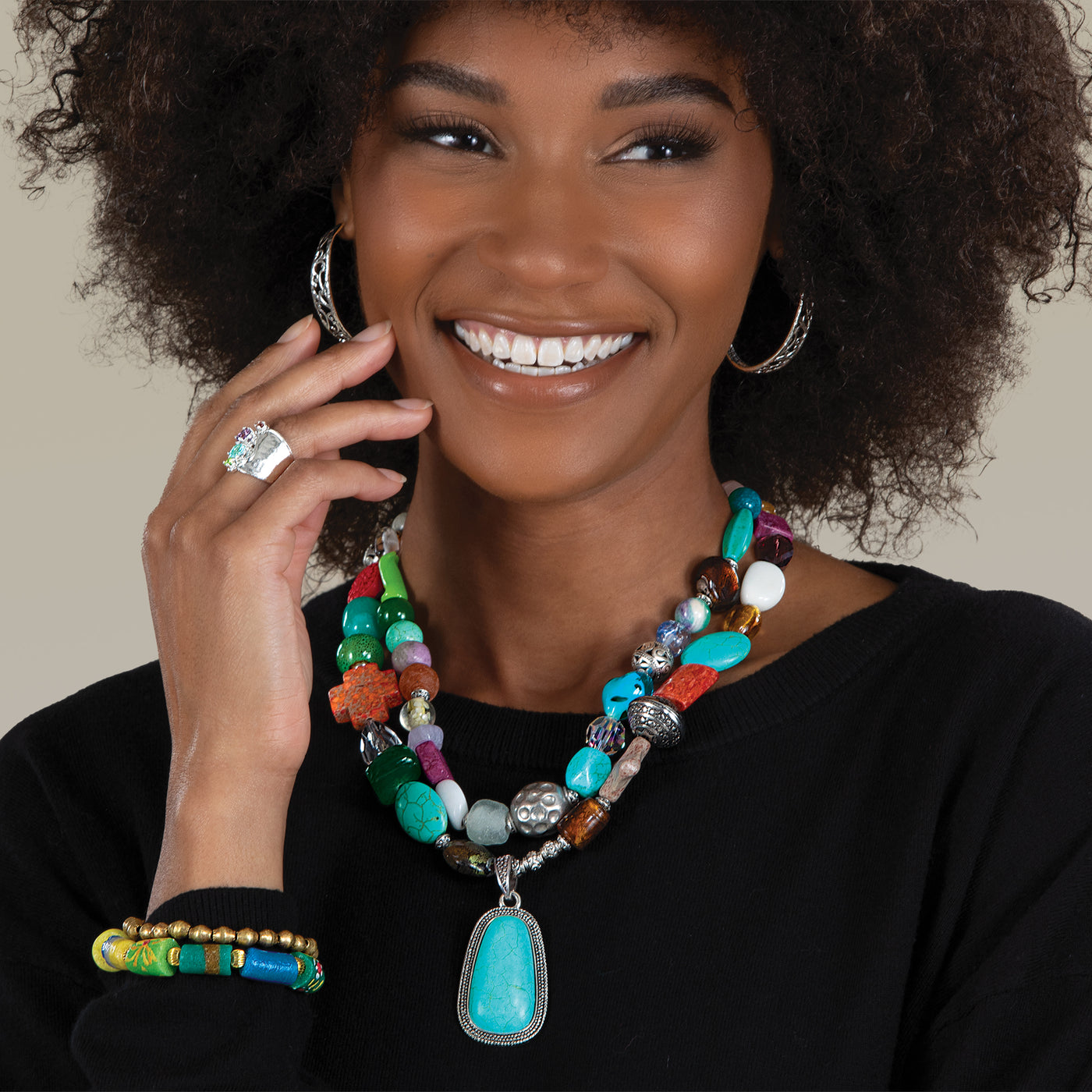 Curated Cultures Double-Strand Necklace