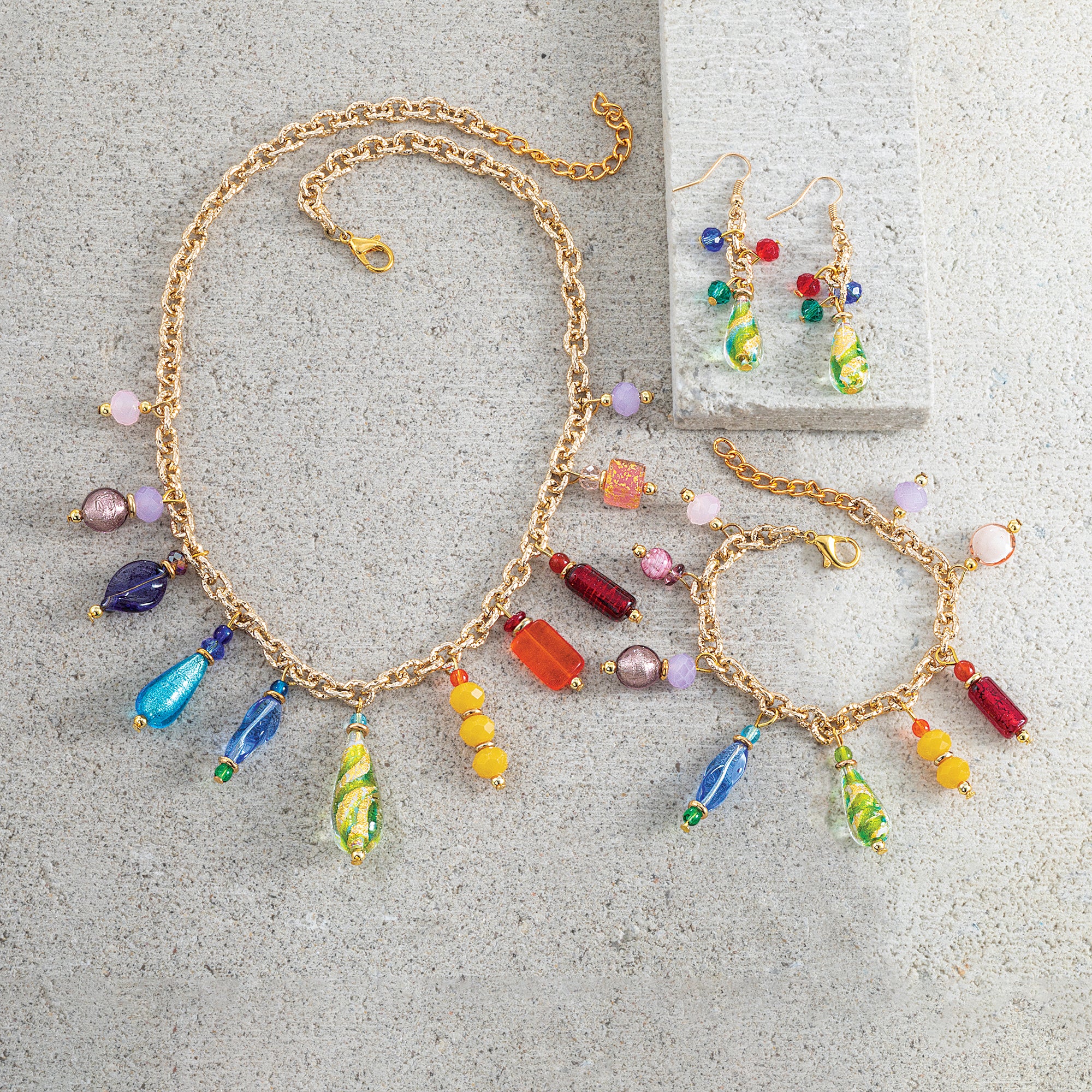 Charming Colors Murano Glass Necklace