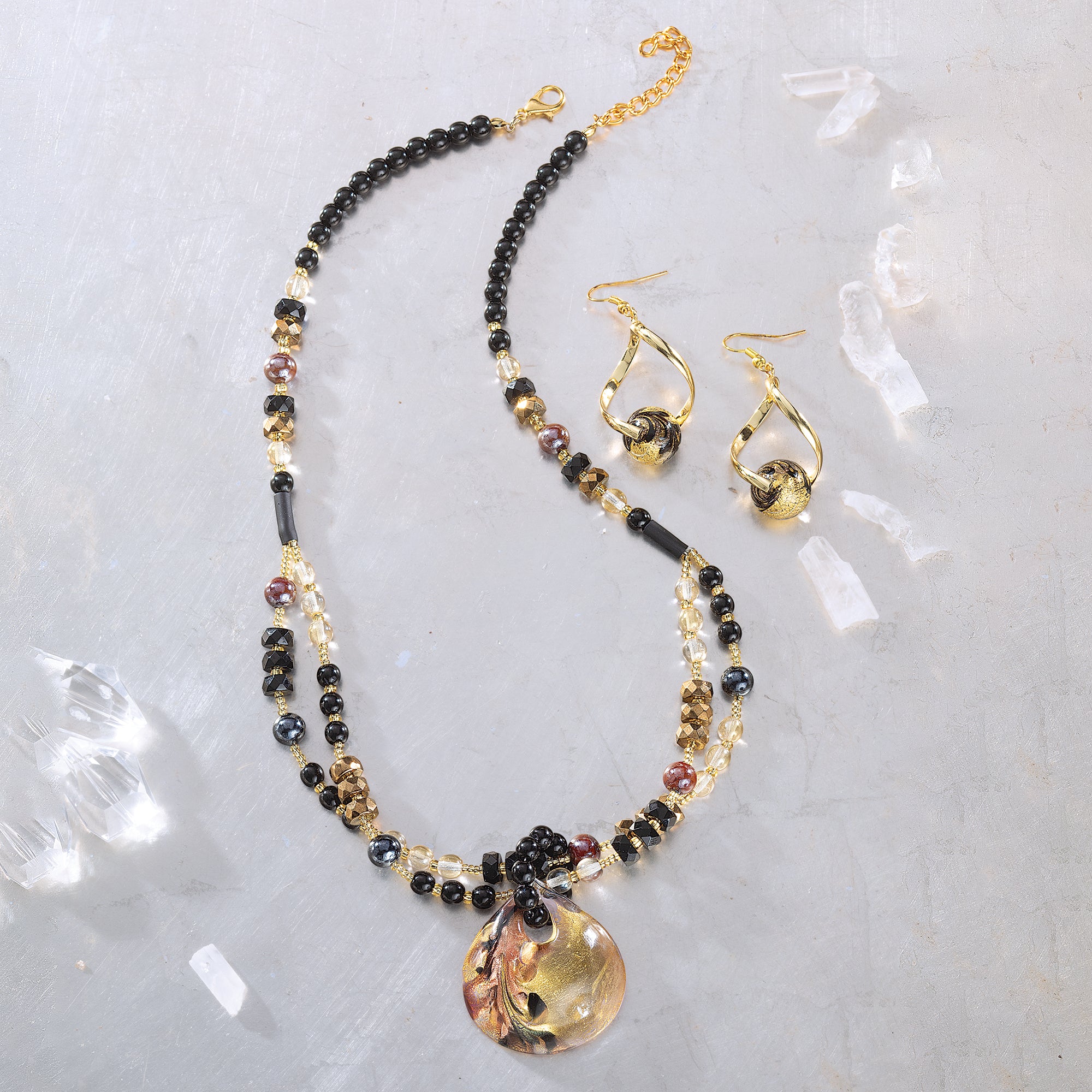 Uniquely Chic Murano Glass Necklace