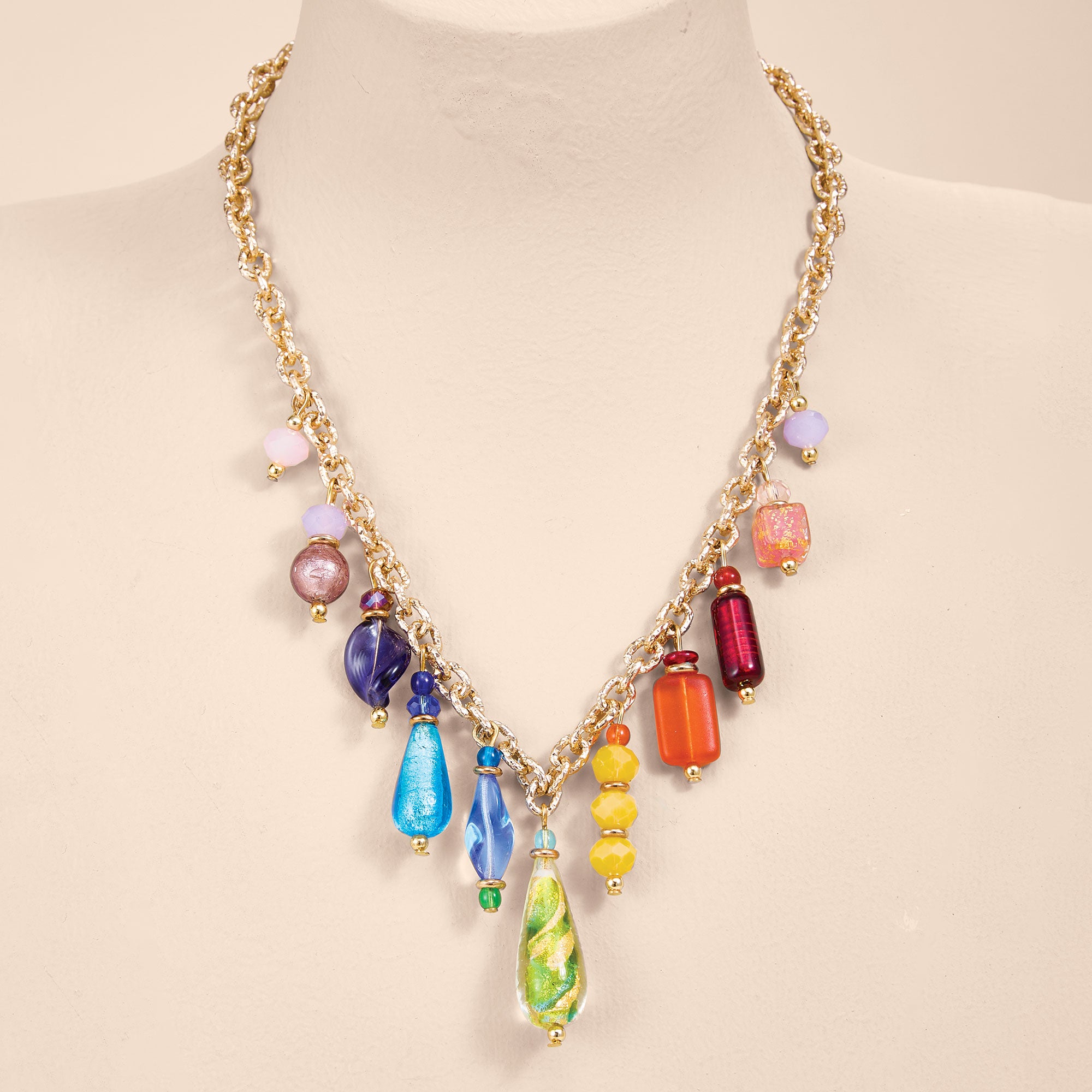 Charming Colors Murano Glass Necklace