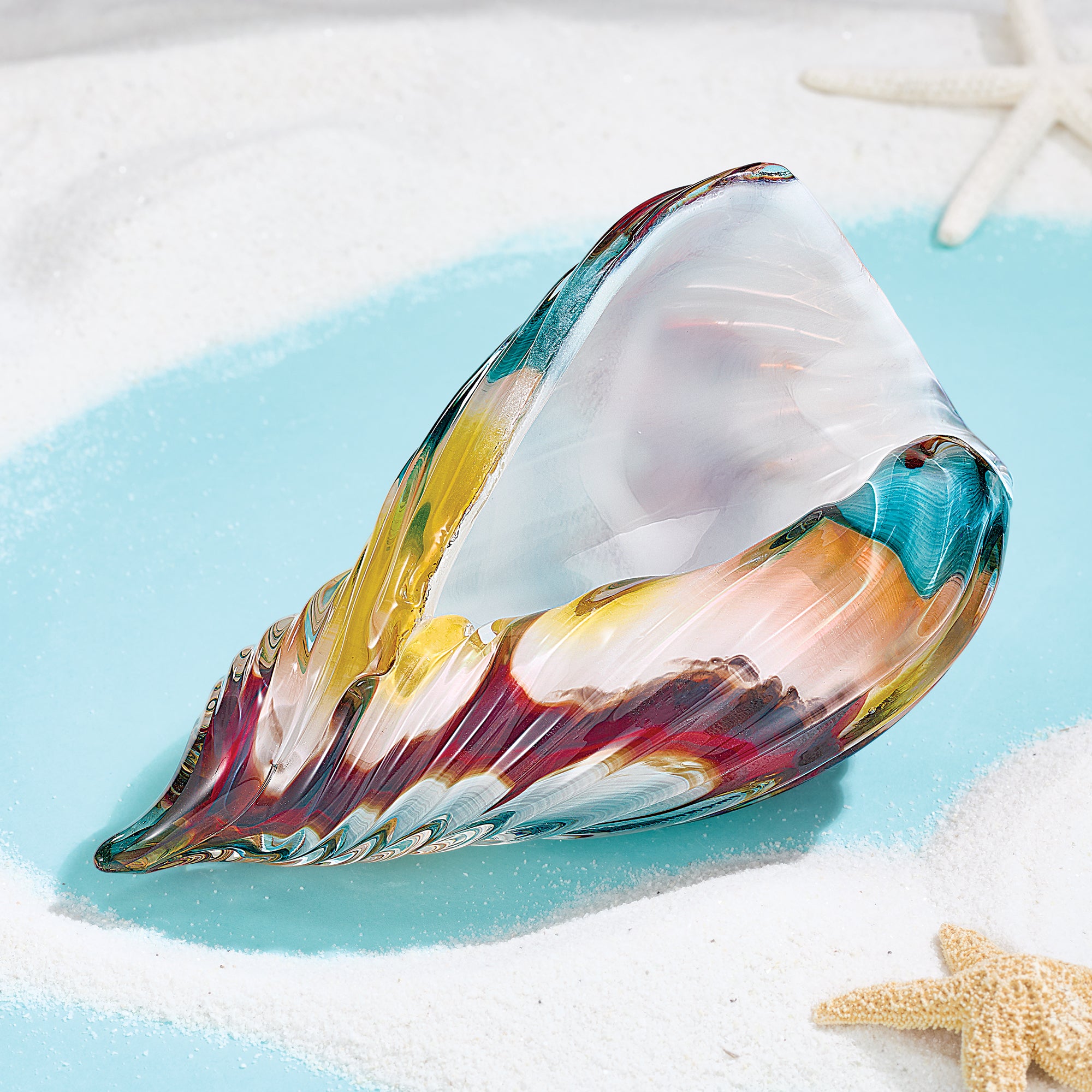 Amazing Blown deals Glass Seashell